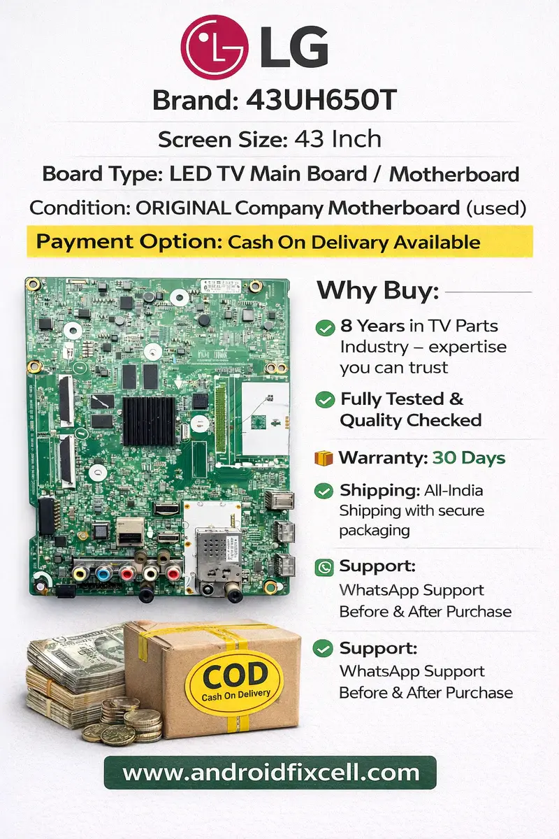 LG 43UH650T LED TV MOTHERBOARD