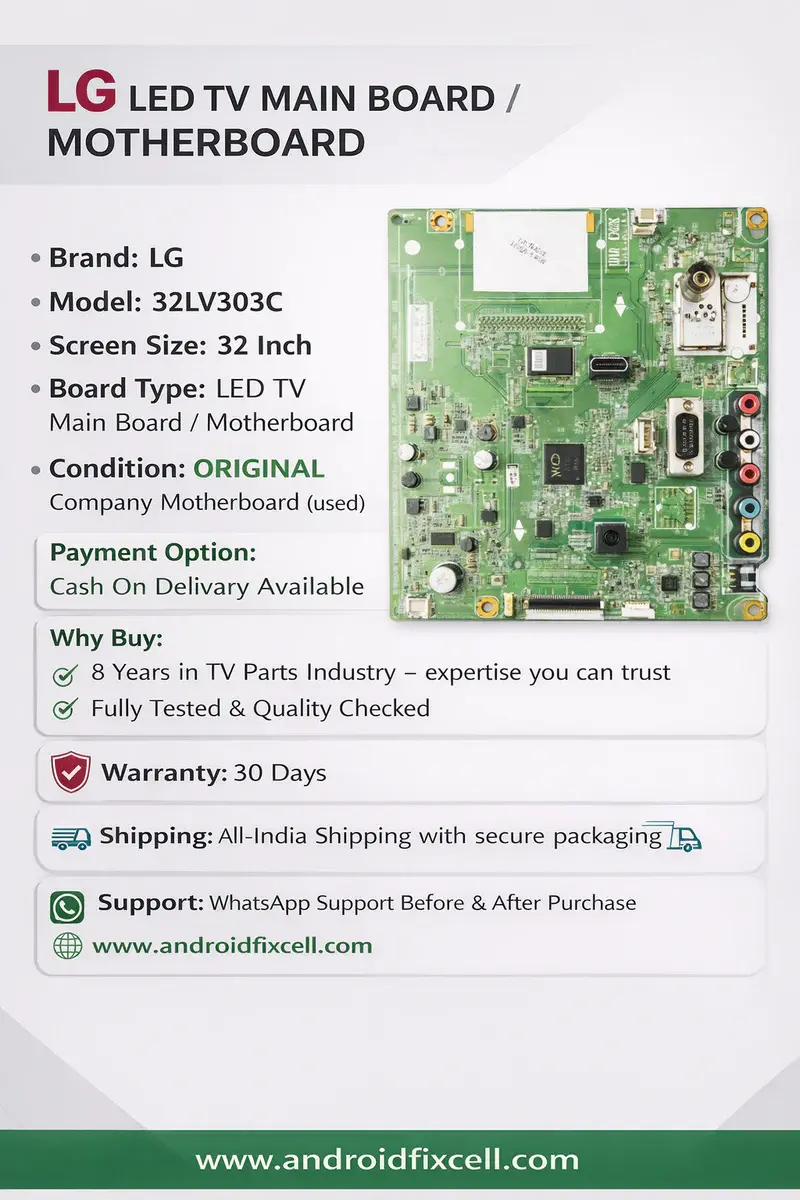 LG 32LV303C LED TV MOTHERBOARD