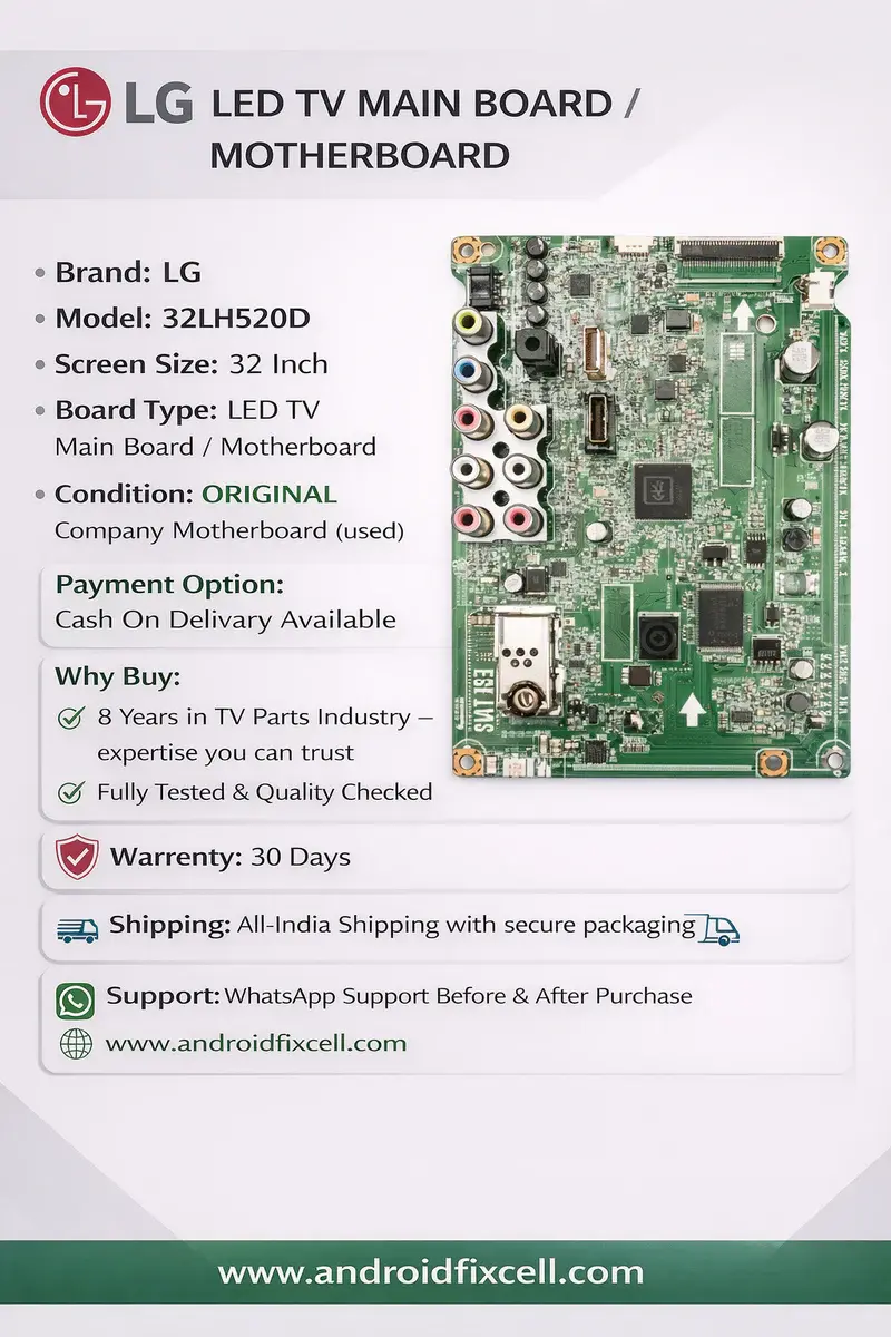 LG 32LH520D LED TV MOTHERBOARD