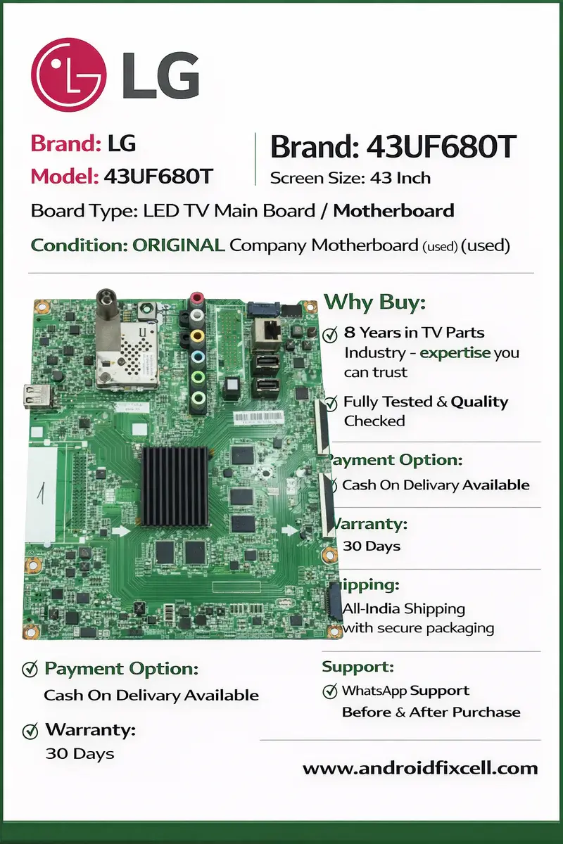 LG 43UF680T LED TV MOTHER BOARD