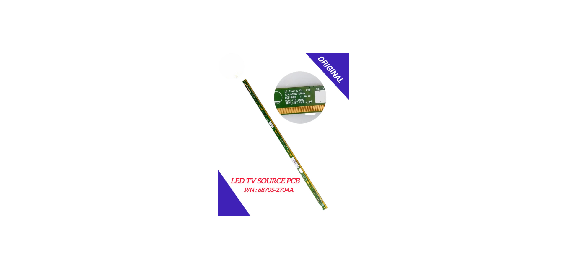 P/N: 6870S-2704A LED TV SOURCE PCB