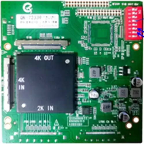 4K TO 2K LVDS CONVERTER QK-72339 logic board 3840*2160 for 4K Screen
