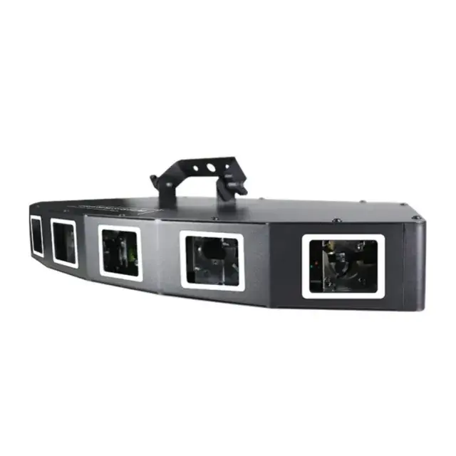 6 Lens Full Color RGB 3 in 1 DMX512 Control 6 Eyes Laser Beam Light LED Stage Laser Light RGB 7 COLOR Beam Laser Light DMX DJ Party Club Bar Show Stage Lighting
