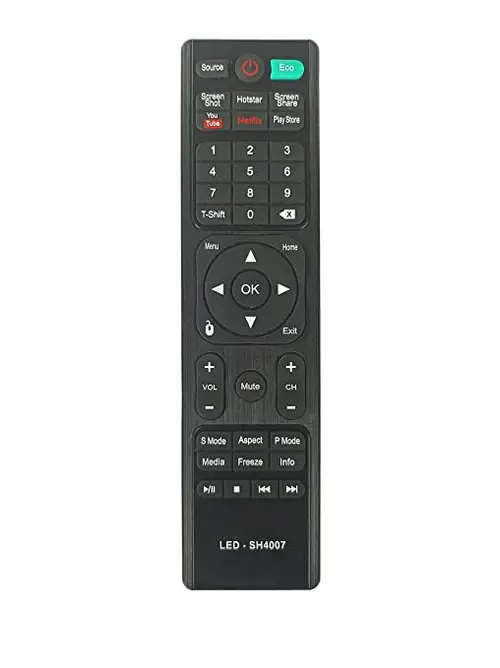 INTEX LED-SH4007 LED TV Remote Control