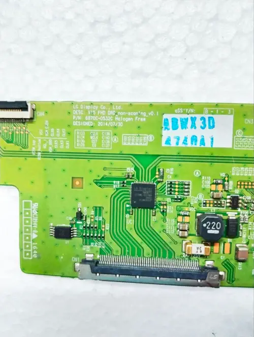 LG Display DESC: V15 FHD DRD non-scan-ng v0.1 P/N: 6870C-05320 LG T-CON BOARD