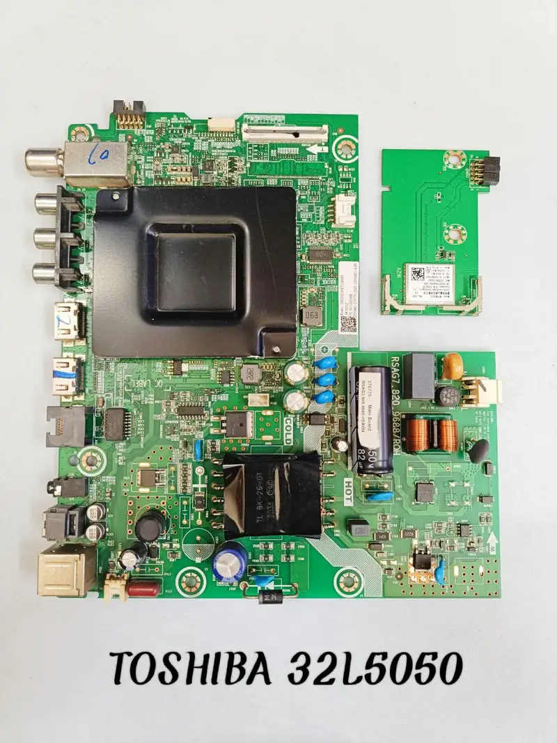 TOSHIBA 32L5050 SMART LED TV MOTHERBOARD WITH WIFI CARD
