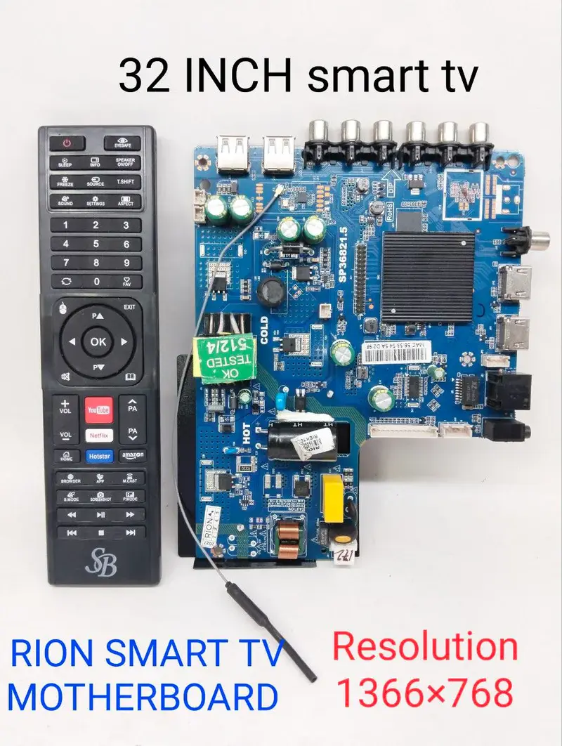 RION 32 Inch SMART LED TV MOTHERBOARD.