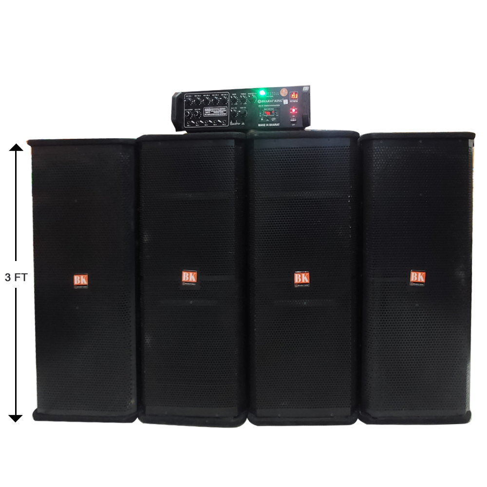 4 COLUMN DOUBLE 12inch & AMPLIFIER 660 WATT ECO