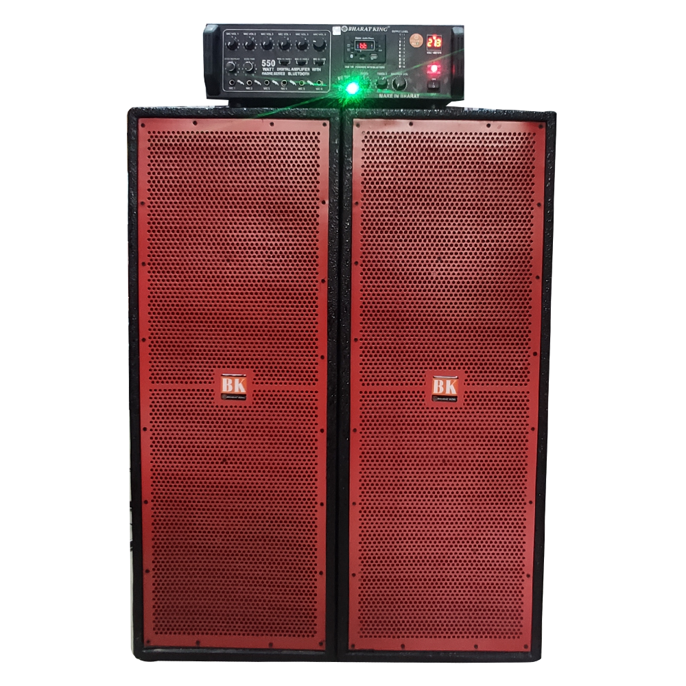 AMPLIFIER 550 WATT & 3.5 FT COLUMN PAIR ( RED )