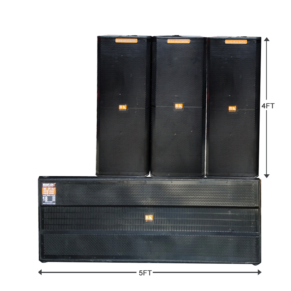 5 FT DOUBLE BASS & TRIPLE 12 INCH , 4 FT , 3 COLUMN