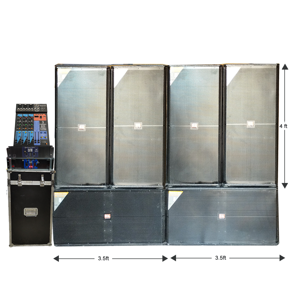 2 BASS & 4 TOP WITH AMP