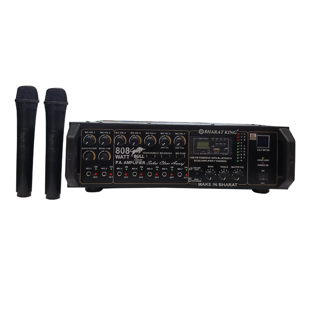 AMPLIFIER 808 WITH 2 WIRELESS MIC