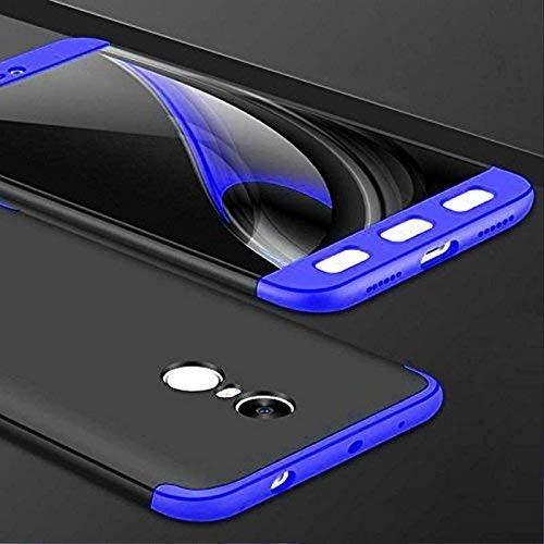 3 IN 1 DETACHABLE ANTI-SCRATCH PC HARD CASE 360° FULL BODY SHOCKPROOF PROTECTION BACK CASE COVER FOR REDMI NOTE 4 BLACK & BLUE