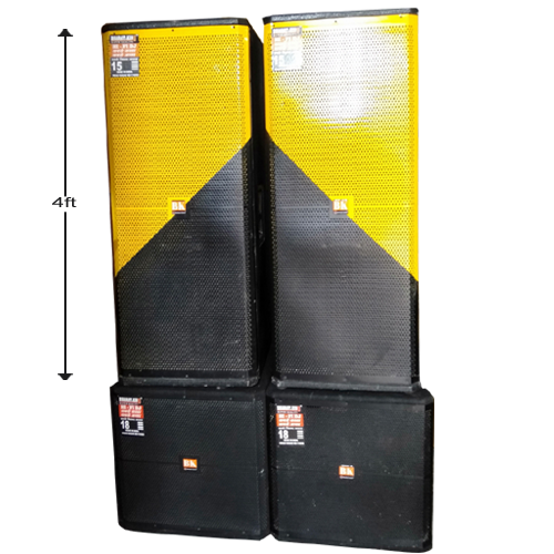 2 COLUMN (YELLOW COLOUR)  & 2 SINGLE BASS