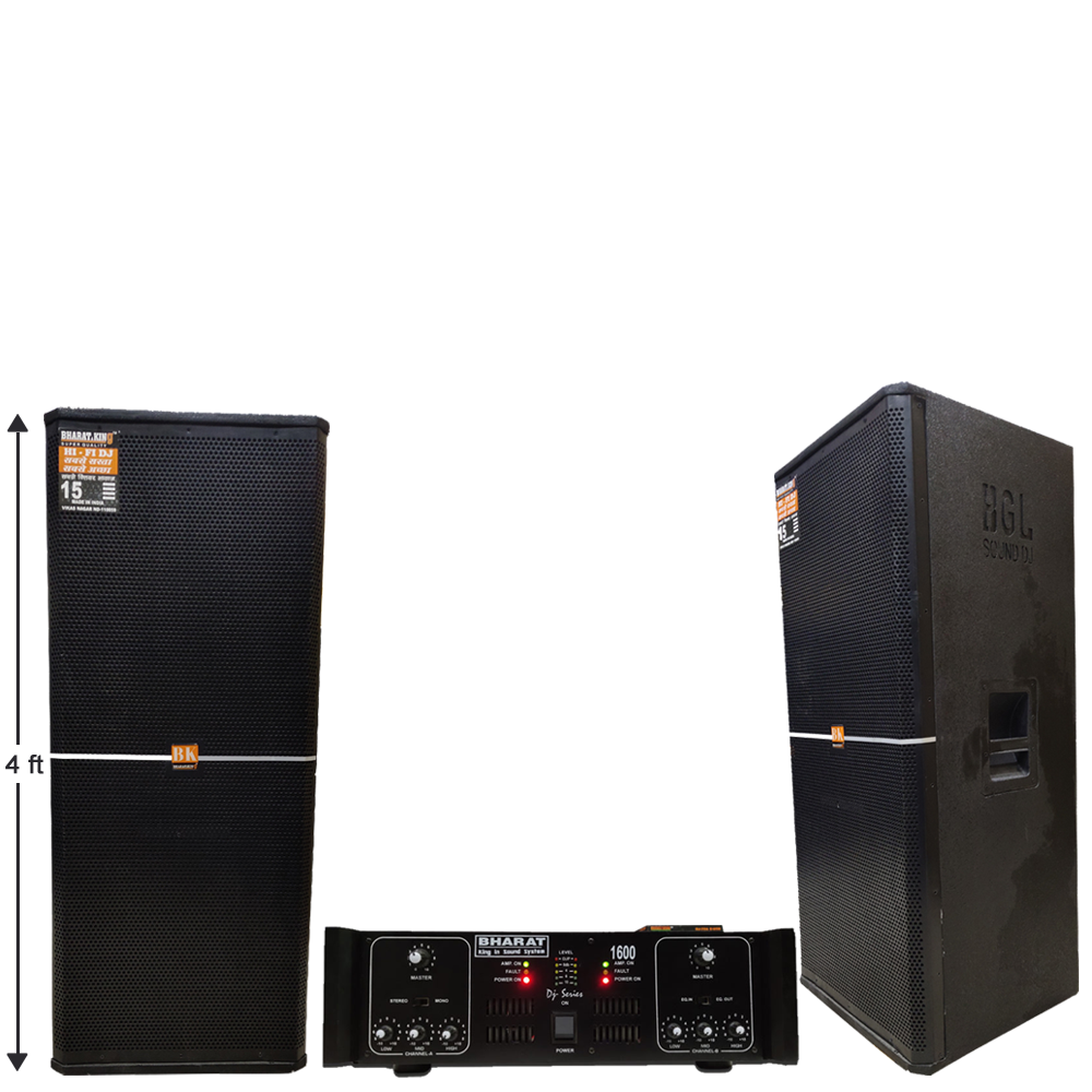 AMPLIFIER 1600 WATT & 4 FT COLUMN PAIR