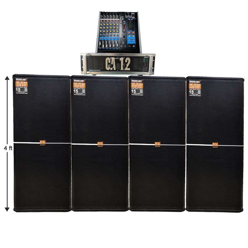 4 FT , 4 COLUMN ( D/15 INCH ) , AMPLIFIER CA 12 ( 4000 WATT ) & MIXER