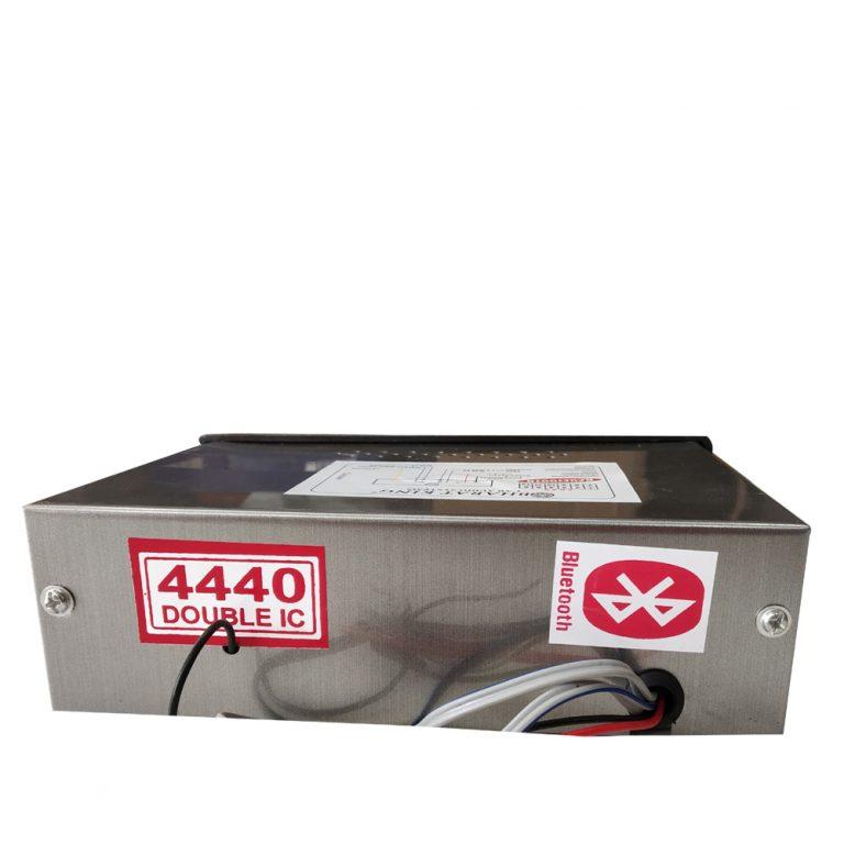 CAR STEREO (4440 DOUBLE IC) BLACK AND SILVER COLOUR