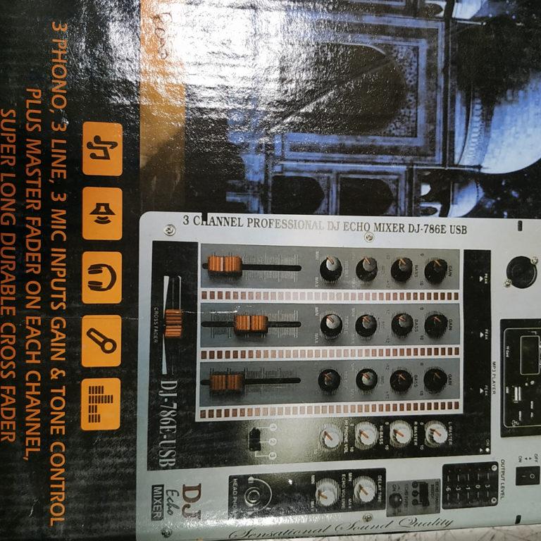 DJ MIXER 3 CHANNEL WITH ECO
