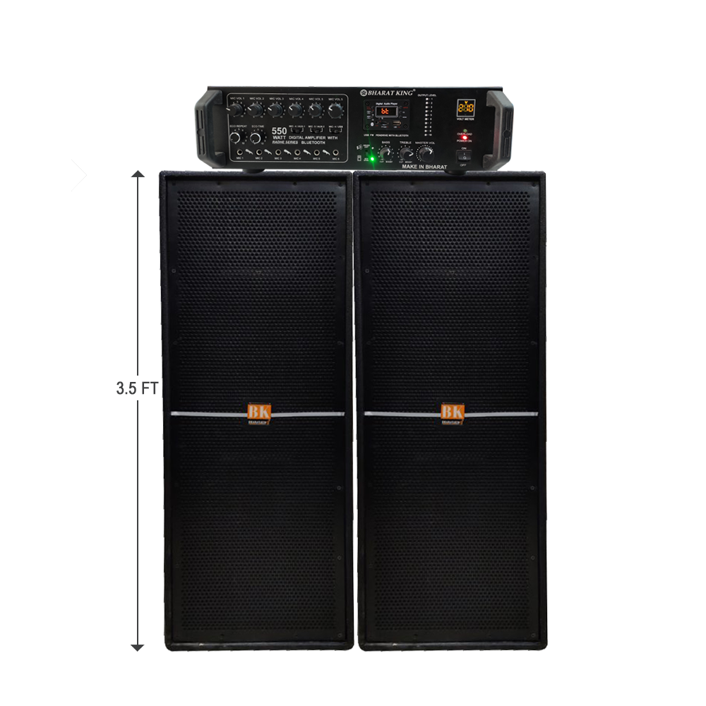 AMPLIFIER 550 WATT & 3.5 FT COLUMN PAIR