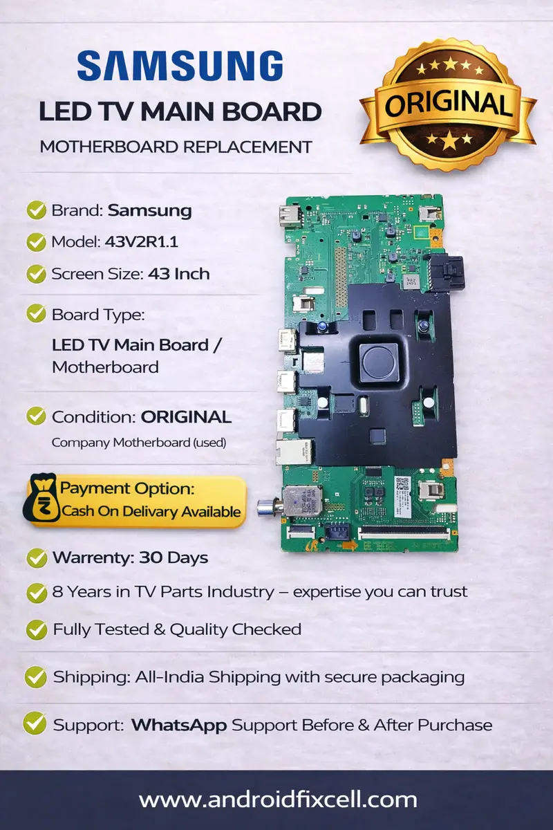 SAMSUNG 43V2R1.1 LED TV MOTHERBOARD